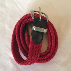 Greg Norman Red Braided Belt